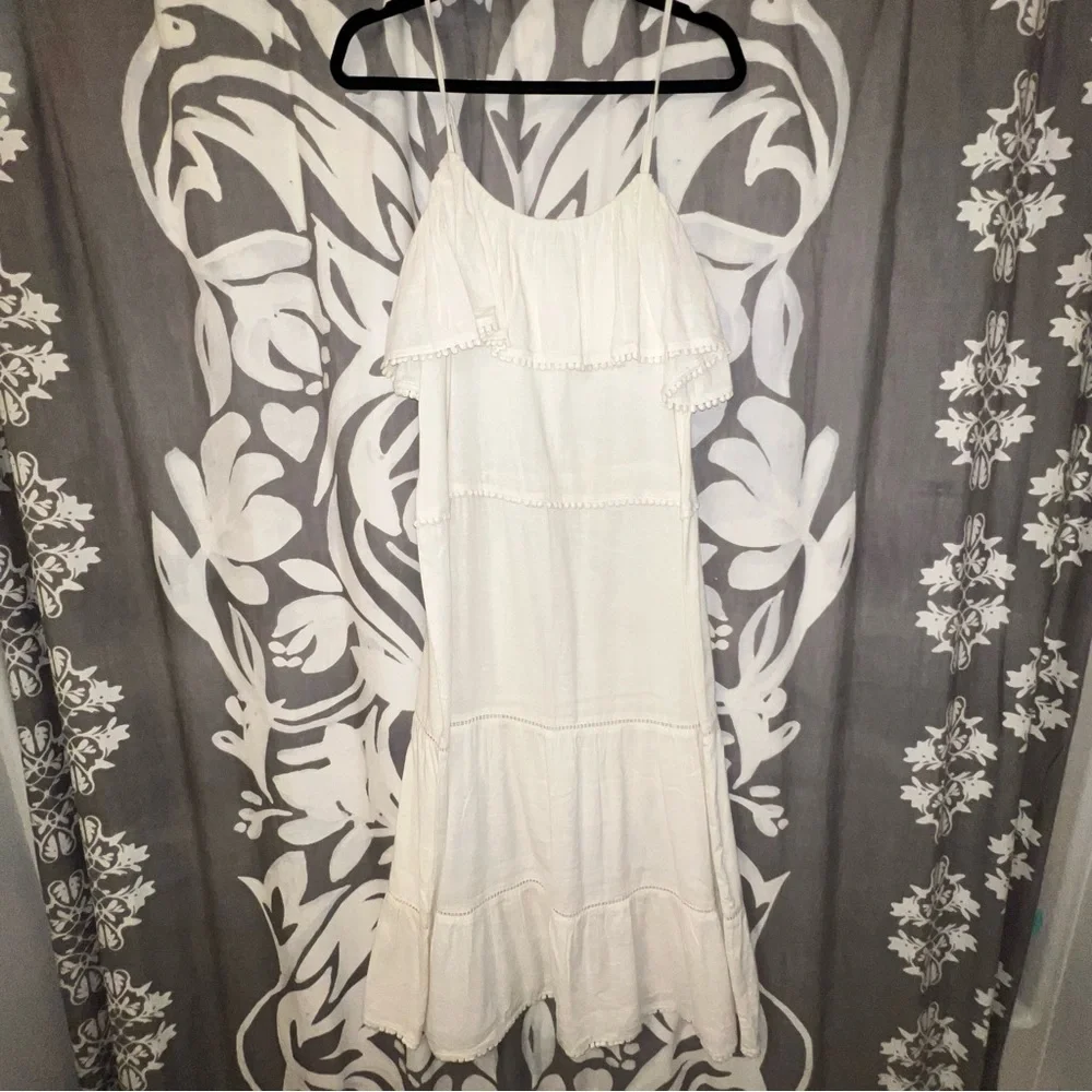 NWT Mumu Ambrose Midi White Dress - Picture 9 of 11